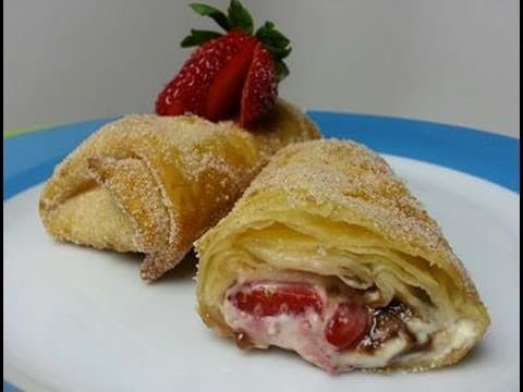 HOW TO MAKE CHEESECAKE CHIMICHANGAS