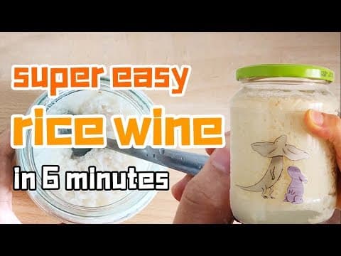 【rice wine】how to make rice wine at home. Super easy!
