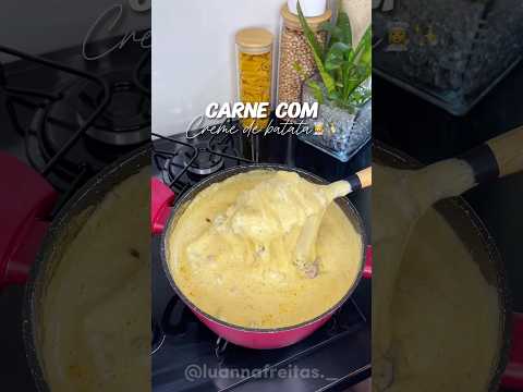 Carne com creme de batata 🤤 ço