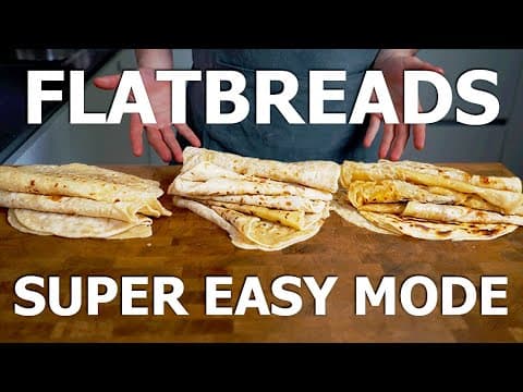 3 SUPER EASY And Delicious Flatbread Recipes Everyone Should Know How To Make! No Oven