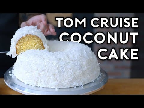 Tom Cruise Coconut Cake with Caramelised White Chocolate and Toasted Coconut Frosting