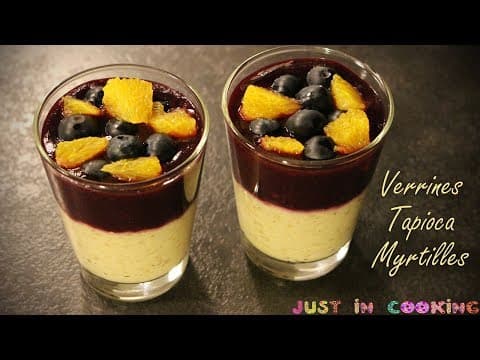 Tapioca Verrines with Blueberry Compote and Orange Supreme - Delicious French dessert with easy difficulty. Perfect recipe converted from YouTube video to PDF format.