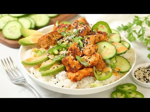 Spicy Salmon & Rice Bowl