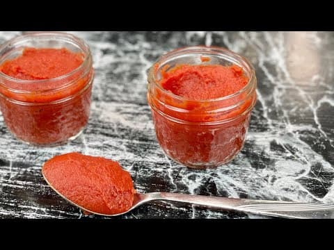 Homemade Tomato Concentrate - Delicious French sauce with medium difficulty. Perfect recipe converted from YouTube video to PDF format.