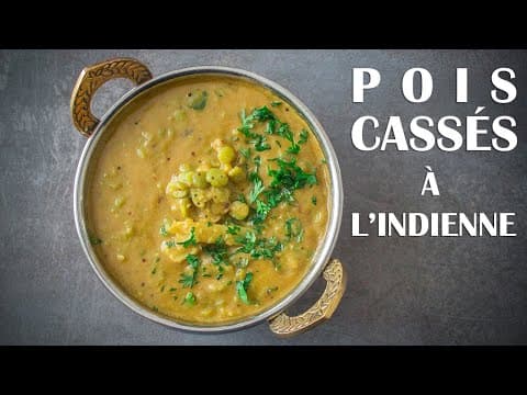 Indian Split Peas - Delicious Indian main course with medium difficulty. Perfect recipe converted from YouTube video to PDF format.