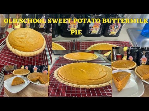 Buttermilk Sweet Potato Pie - Delicious Southern American dessert with medium difficulty. Perfect recipe converted from YouTube video to PDF format.