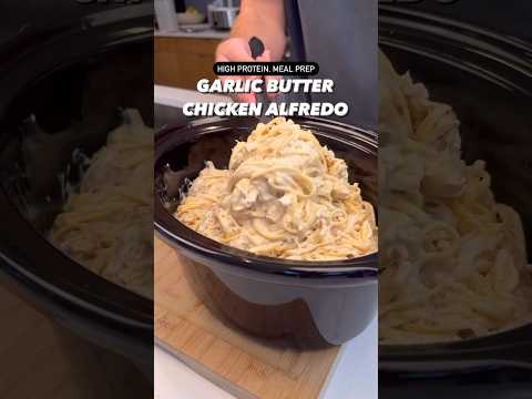 Macro-Friendly, High Protein Garlic Butter Chicken Alfredo