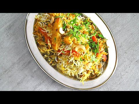 Biryani de légumes au riz basmati - Delicious Indienne main course with medium difficulty. Perfect recipe converted from YouTube video to PDF format.