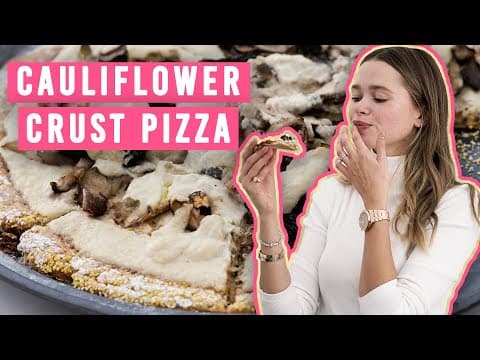 3 Tips To PERFECT VEGAN CAULIFLOWER PIZZA That Won't Fall Apart