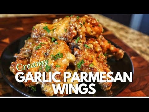 Creamy Garlic Parmesan Chicken Wings In The Oven