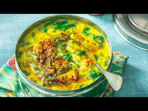 Dal aux épinards (lentilles rouges et épinards) - Delicious Indienne main course with easy difficulty. Perfect recipe converted from YouTube video to PDF format.
