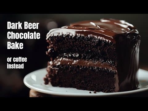Easy Chocolate Layer Cake (with Stout or Coffee) - Dark, Moist, Perfect