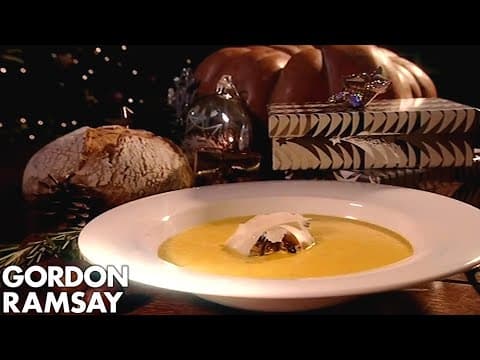 Roasted Pumpkin and Mushroom Soup - Delicious British soup with medium difficulty. Perfect recipe converted from YouTube video to PDF format.