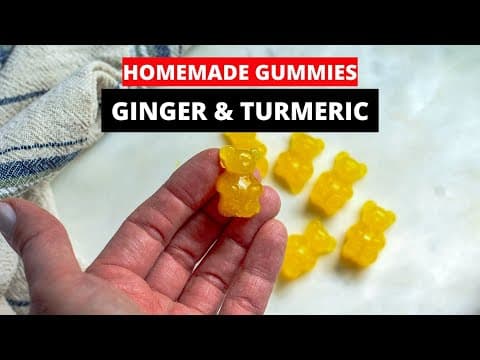 Homemade Turmeric Ginger Gummies