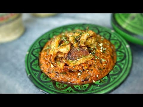Moroccan Eggplant Caviar - Delicious Moroccan appetizer with medium difficulty. Perfect recipe converted from YouTube video to PDF format.