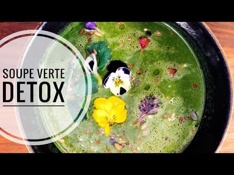 Detox Green Soup - Delicious French soup with easy difficulty. Perfect recipe converted from YouTube video to PDF format.
