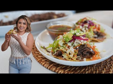 Shredded BEEF TOSTADAS & CONSOMMÉ estilo SINALOA, so simple yet so DELICIOUS!