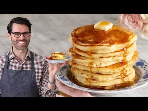 Fluffy Buttermilk Pancakes - Delicious American recipe with easy difficulty. Perfect recipe converted from YouTube video to PDF format.