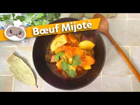 Mijoté de bœuf aux carottes, pommes de terre et tomates - Delicious French main course with medium difficulty. Perfect recipe converted from YouTube video to PDF format.