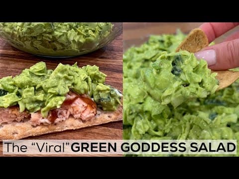 The viral GREEN GODDESS SALAD - Super Bowl recipe