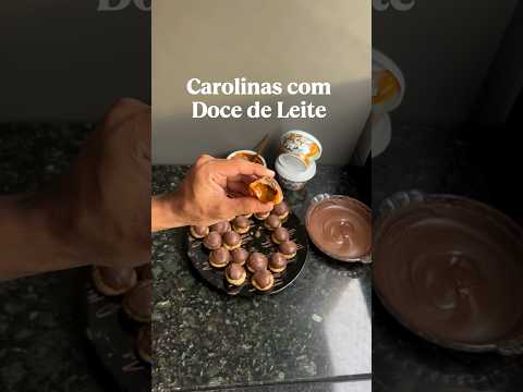 Receita de Carolinas com Doce de Leite