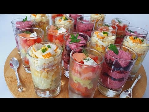 Verrines salées variées