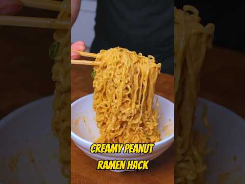 5 minutes Creamy Peanut Ramen Hack Recipe