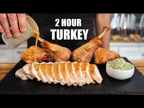 Juicy Turkey with Rosemary Salt & Marmite Gravy - Delicious American main course with medium difficulty. Perfect recipe converted from YouTube video to PDF format.