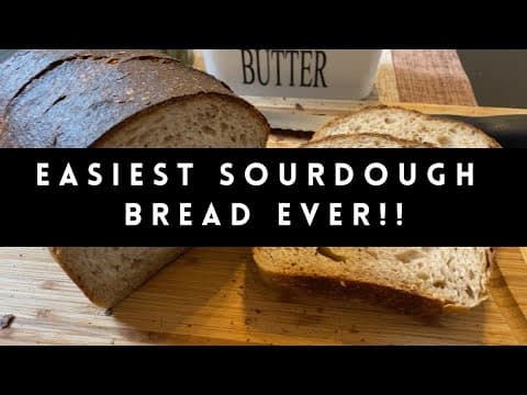 INSANELY EASY NO KNEAD SOURDOUGH BREAD