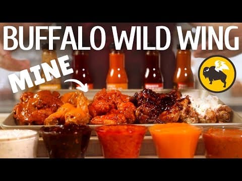Homemade Buffalo Wild Wings Style Chicken Wings with Five Signature Sauces