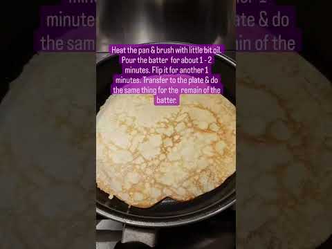 Lemon and Sugar Crepes 🍋