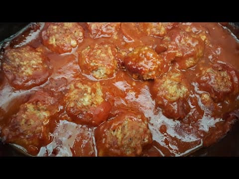CROCK POT PORCUPINE MEATBALLS IN A BEAUTIFUL SAUCE– LET'S GO RETRO