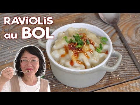 Raviolis au bol ultra-faciles — sans pliage, le bouillon se fait tout seul 🥟