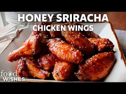 Honey Sriracha Chicken Wings (The Secret to Crispy Oven-Baked Wings)
