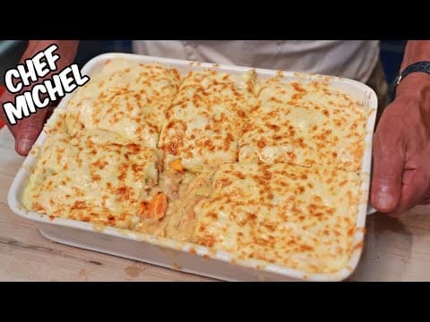 Sweet Potato, Zucchini and Mozzarella Chicken Gratin - Delicious French main course with medium difficulty. Perfect recipe converted from YouTube video to PDF format.