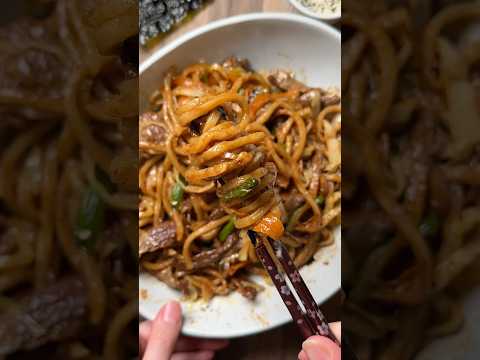 Beef Yakisoba (Japanese Stir-Fried Noodles) - Delicious Japanese main course with medium difficulty. Perfect recipe converted from YouTube video to PDF format.