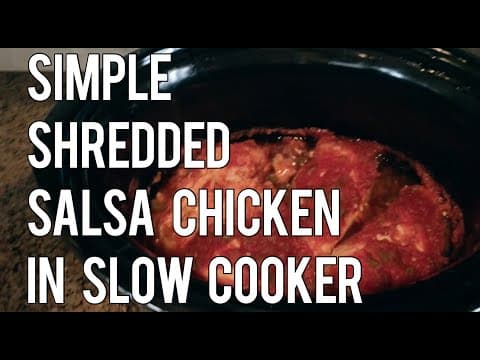 Simple Salsa Chicken in Slow Cooker