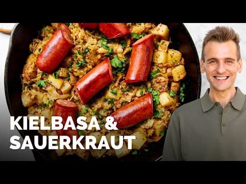 Skillet Kielbasa and Sauerkraut