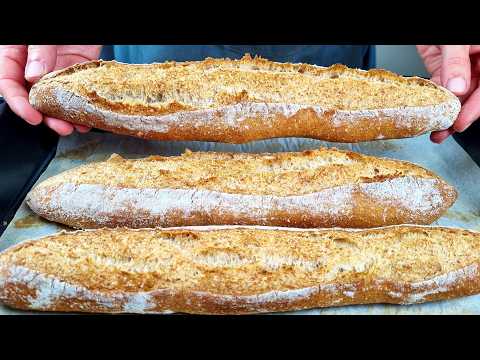 I don't buy bread anymore! The new easy French baguettes recipe