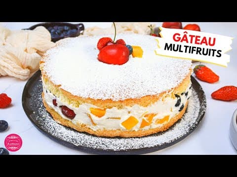 Multifruit Cake per Slice - Delicious French dessert with medium difficulty. Perfect recipe converted from YouTube video to PDF format.
