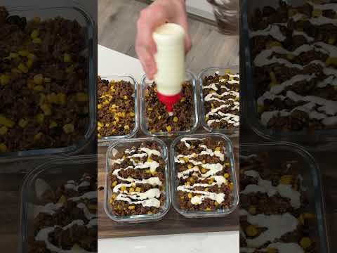 The fastest meal prep ever ? Beef taco bowl meal prep