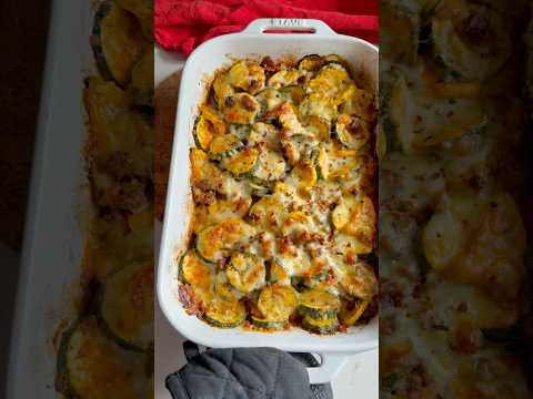 I lose weight eating this Ground Beef Zucchini Bake