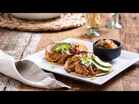 Korean Bulgogi Tacos, Asian Pear Kimchi Salsa