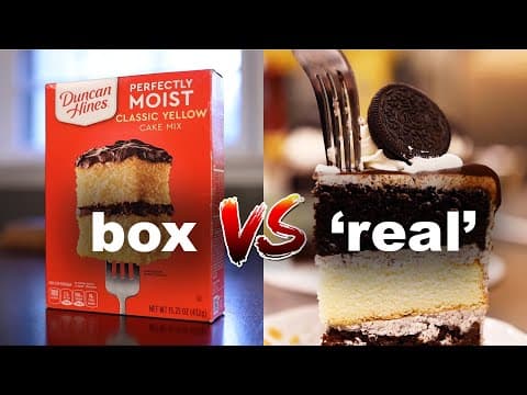Boxed cake vs scratch cake — Why bakers can't beat SCIENCE