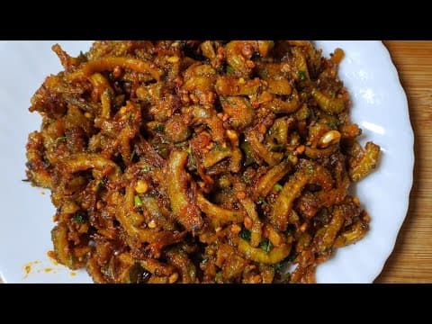 Karela (Bitter Gourd) Sabzi – No Water, Peanut & Jaggery Curry