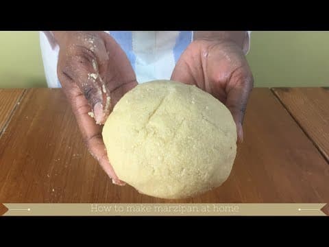 How to make marzipan : Marzipan ingredients : Almond paste recipe