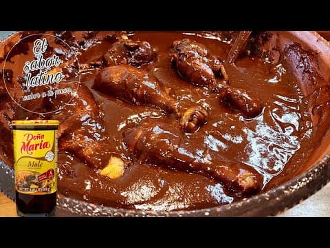 🔴Como Hacer un Delicioso Mole Rojo Doña Maria de Vaso Casero Fácil y Rico