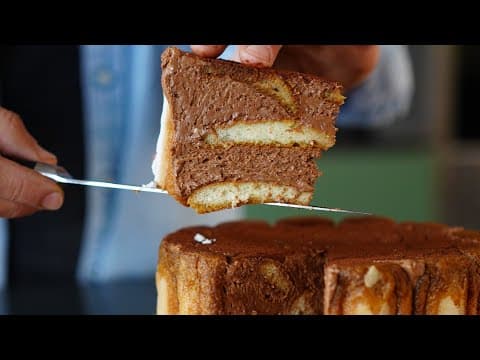 Chocolate Tiramisu Charlotte - Delicious French dessert with medium difficulty. Perfect recipe converted from YouTube video to PDF format.