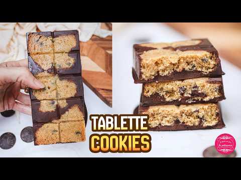 🍫 Tablette de chocolat au cookie 🍪 : le dessert ultra gourmand qui fait craquer tout le monde !