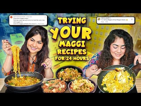 We ONLY ATE our Subscriber’s Maggi Recipes For 24 Hours!